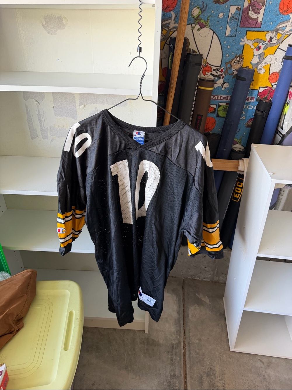 Steelers kordell Stewart herChampion Black Mesh Athletic Jersey with White Patch